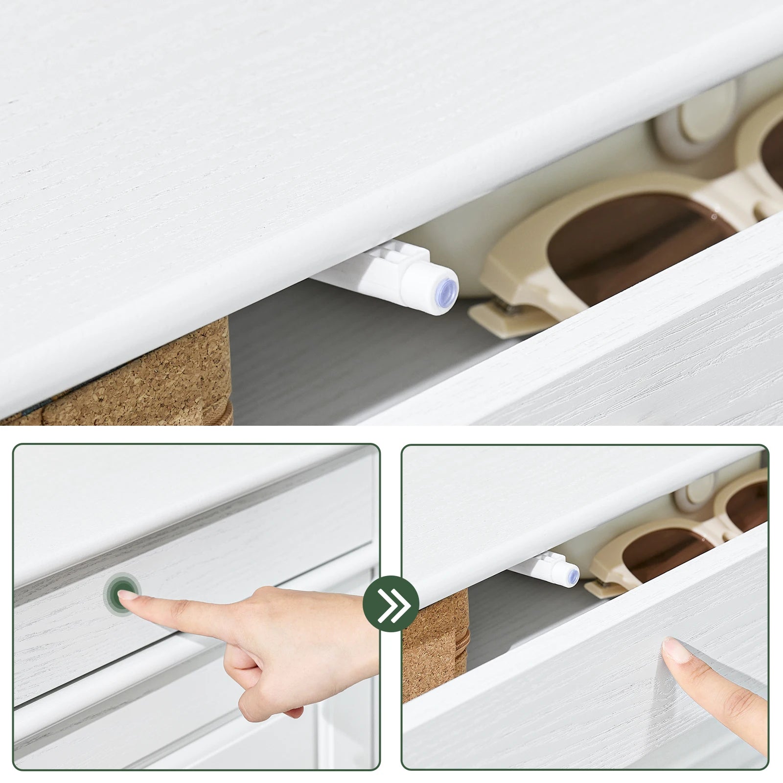 Meuble à chaussures 2 étages à rabats avec rangements -