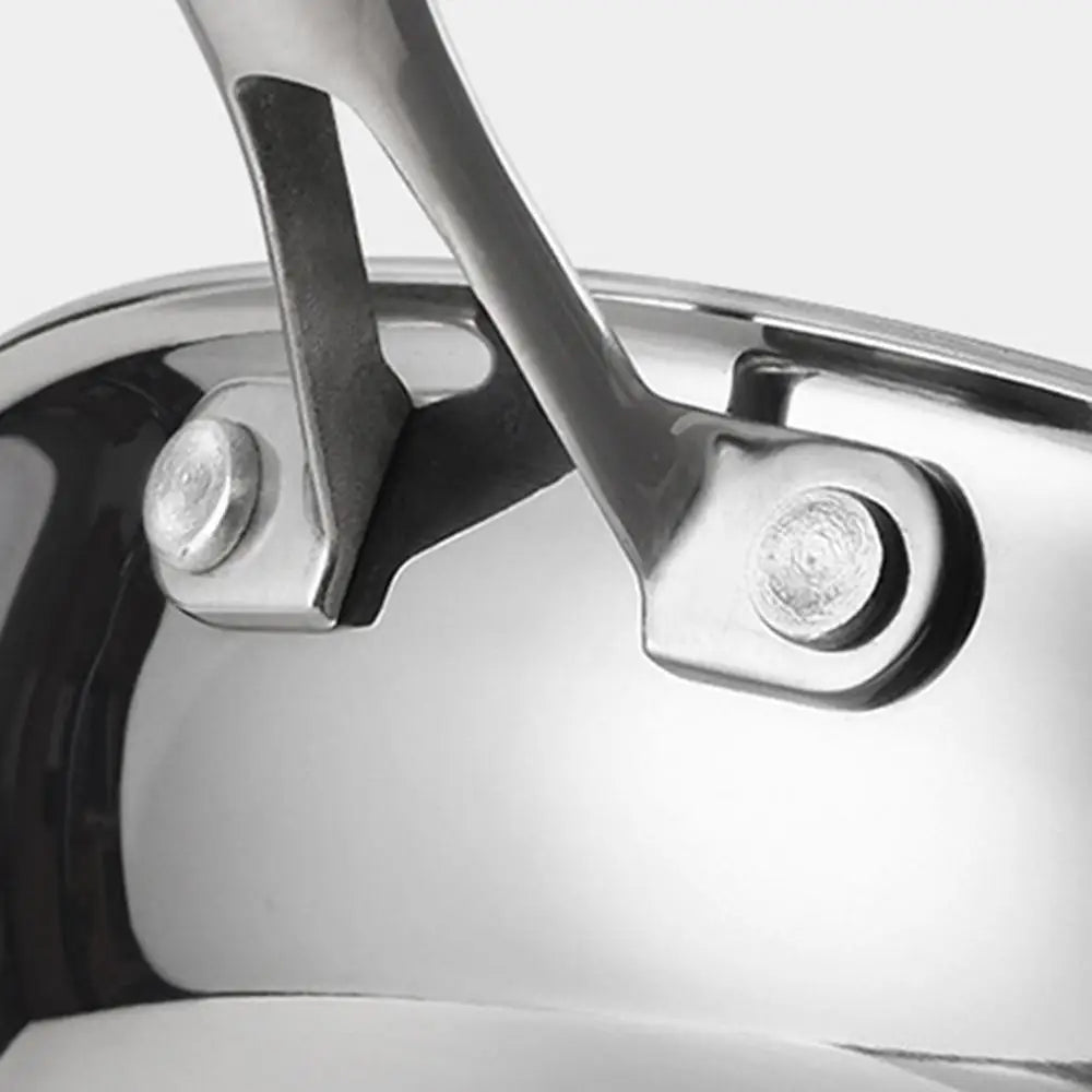 Poêle inox 28 cm couleur argenté -