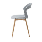 Chaise salle à manger lot de 6 ensembles en plastique moderne -