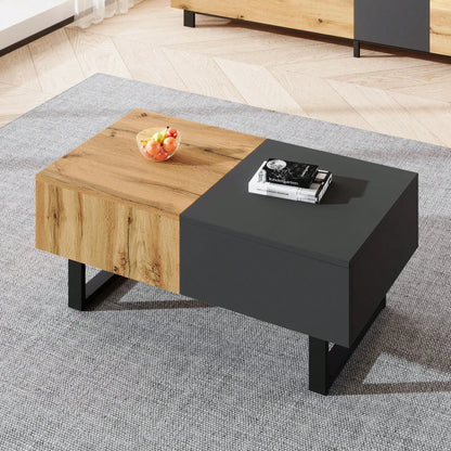 Table basse extensible avec rangement dissimulé -