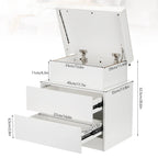 Table de chevet originale avec 2 tiroirs -