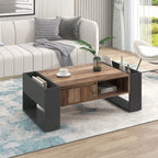 Table basse noir bois de grande qualité -