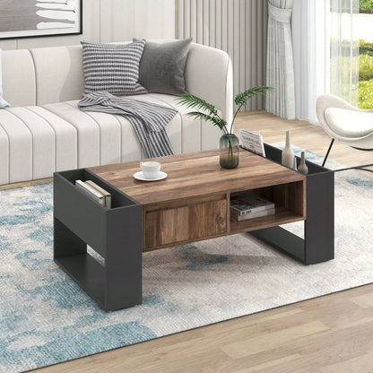 Table basse noir bois de grande qualité -
