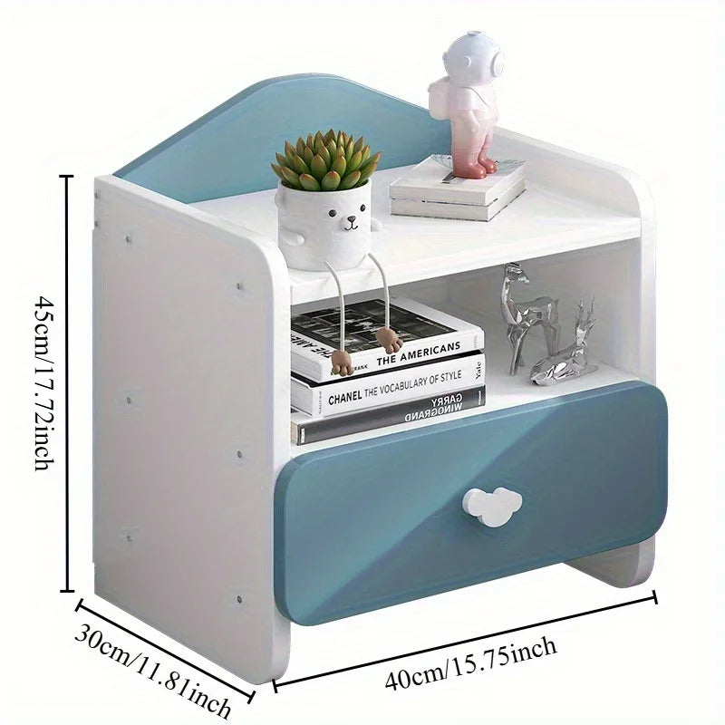 Table de chevet moderne à double tiroir pour enfant -