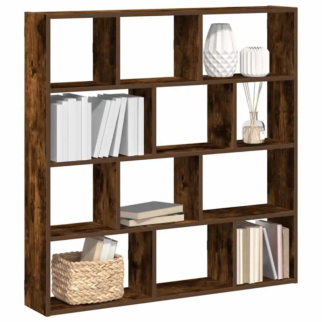 étagère murale en bois 12 compartiments -