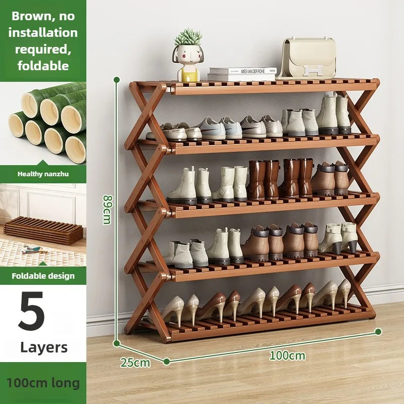 Meuble à chaussure sophistiqué et moderne - 5 couches 100cm