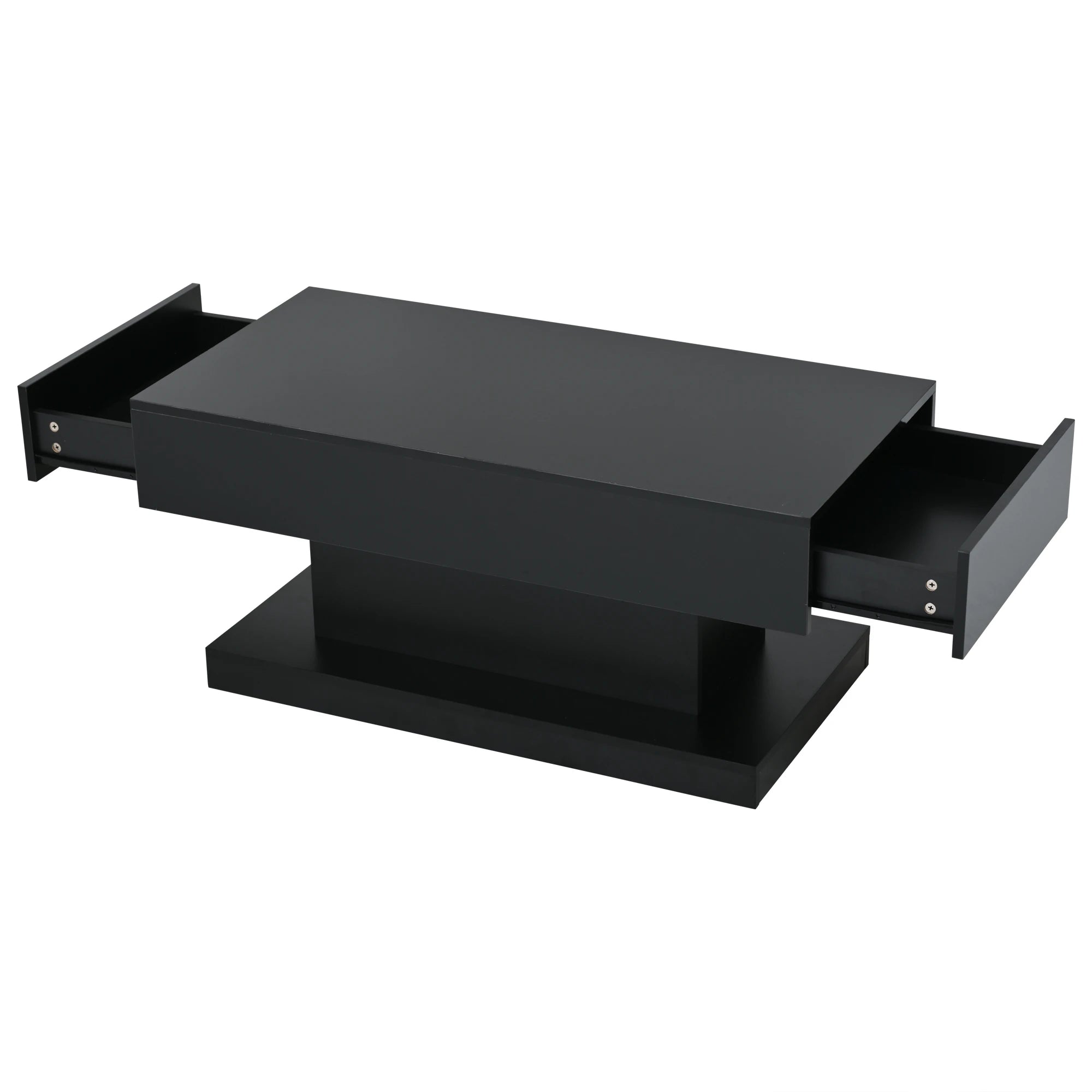 Table basse noire design moderne -