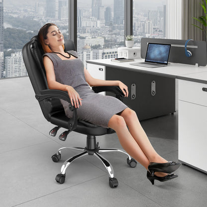 Chaise de bureau gris avec dossier confortable -