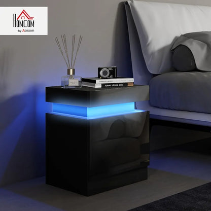 Table de nuit avec éclairage LED -