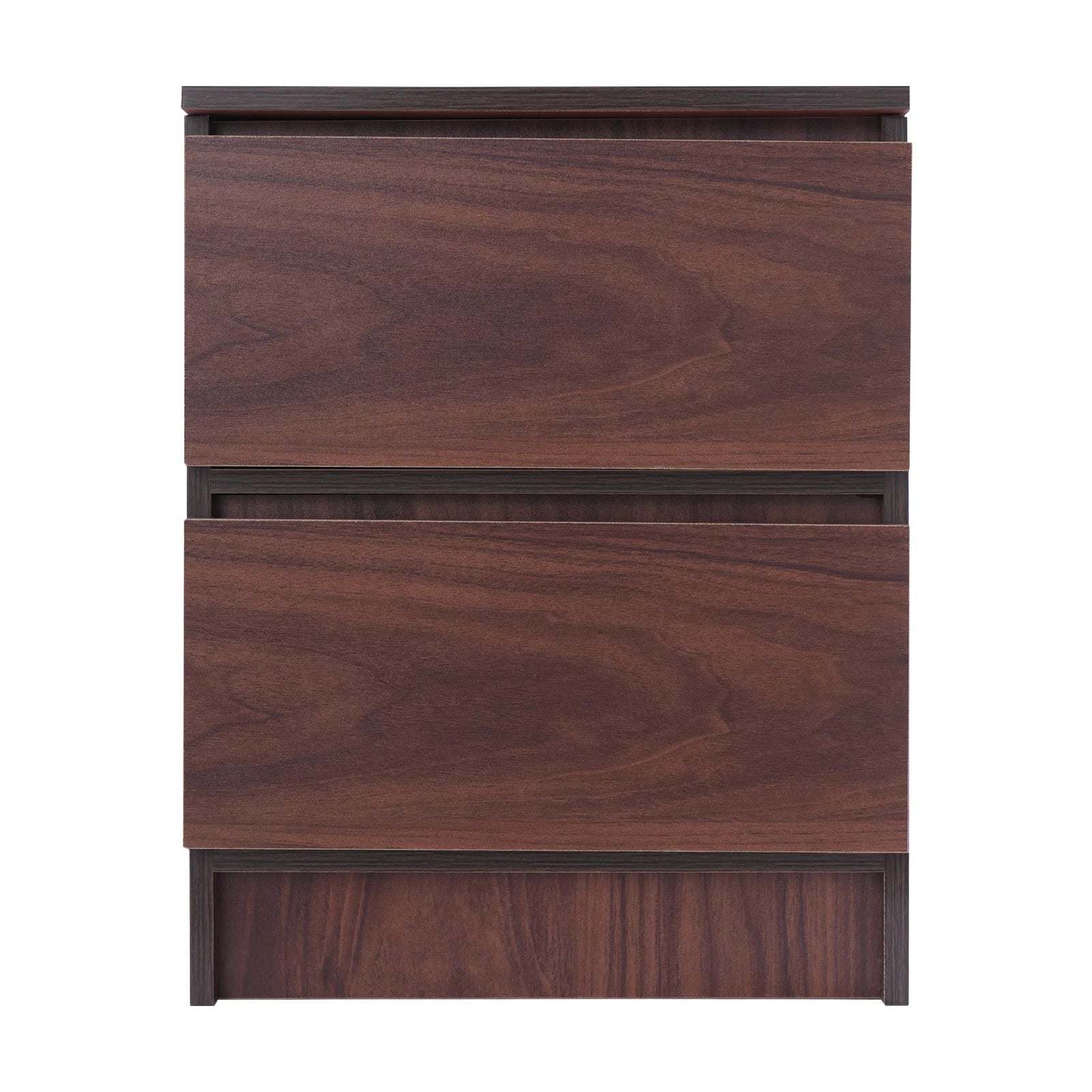 Table de chevet bois massif avec petite commode à 2 tiroirs -