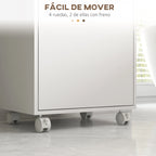 Étagère salle de bain blanc et moderne 40x30x88 cm -