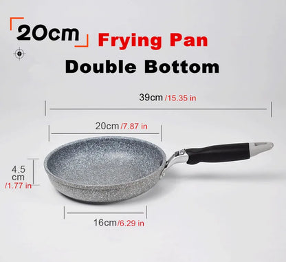 Poêle céramique induction wok - Poêle à frire 20cm
