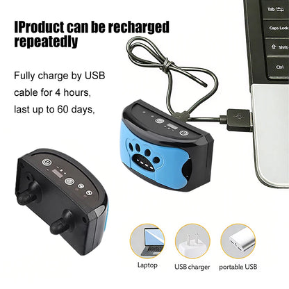 collier anti aboiement rechargeable avec USB -