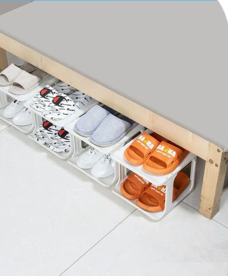 Meuble à chaussure blanc simple et moderne -