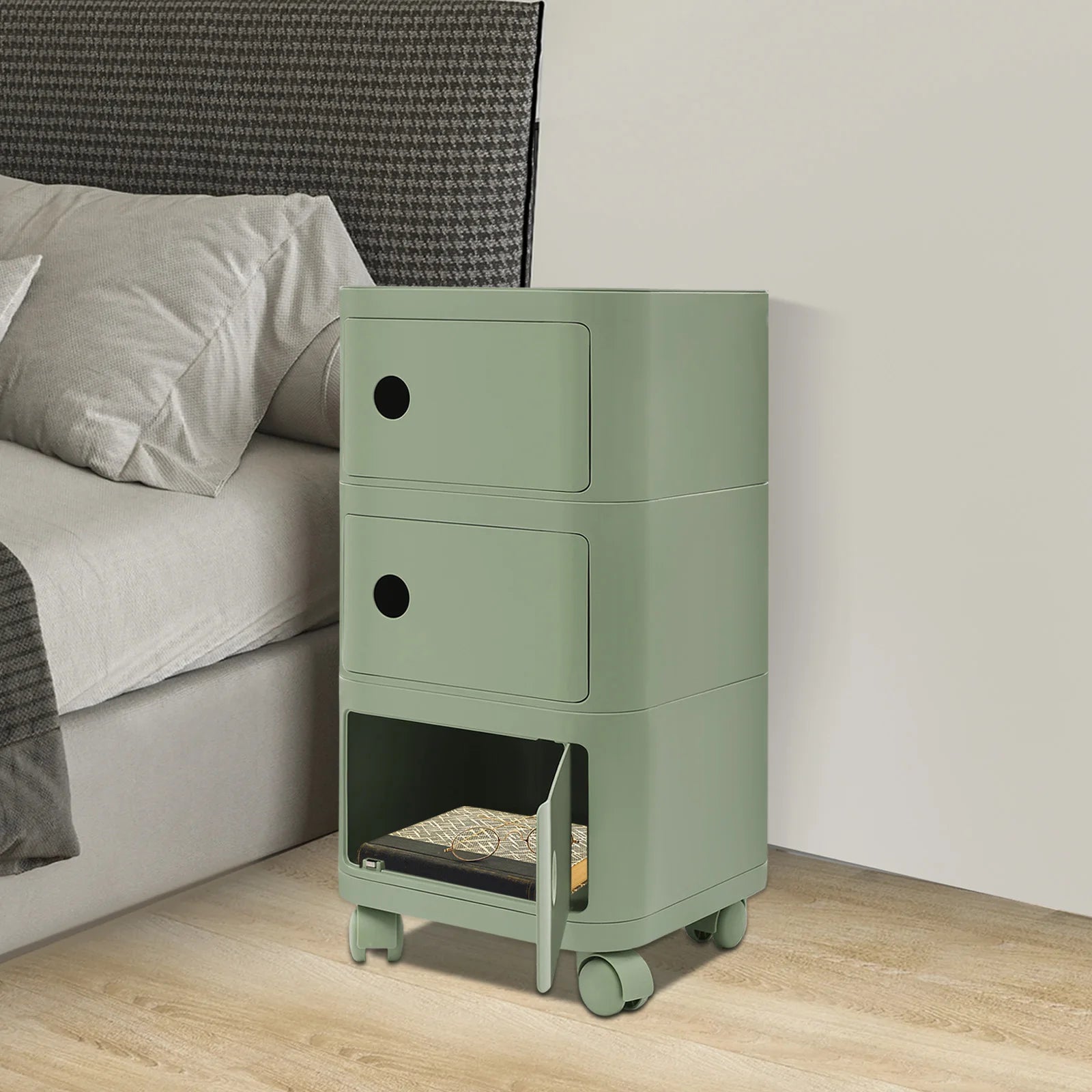 Table de chevet en verre pour chambre -