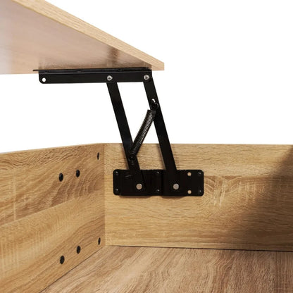 Table basse bois naturel clair élevable -