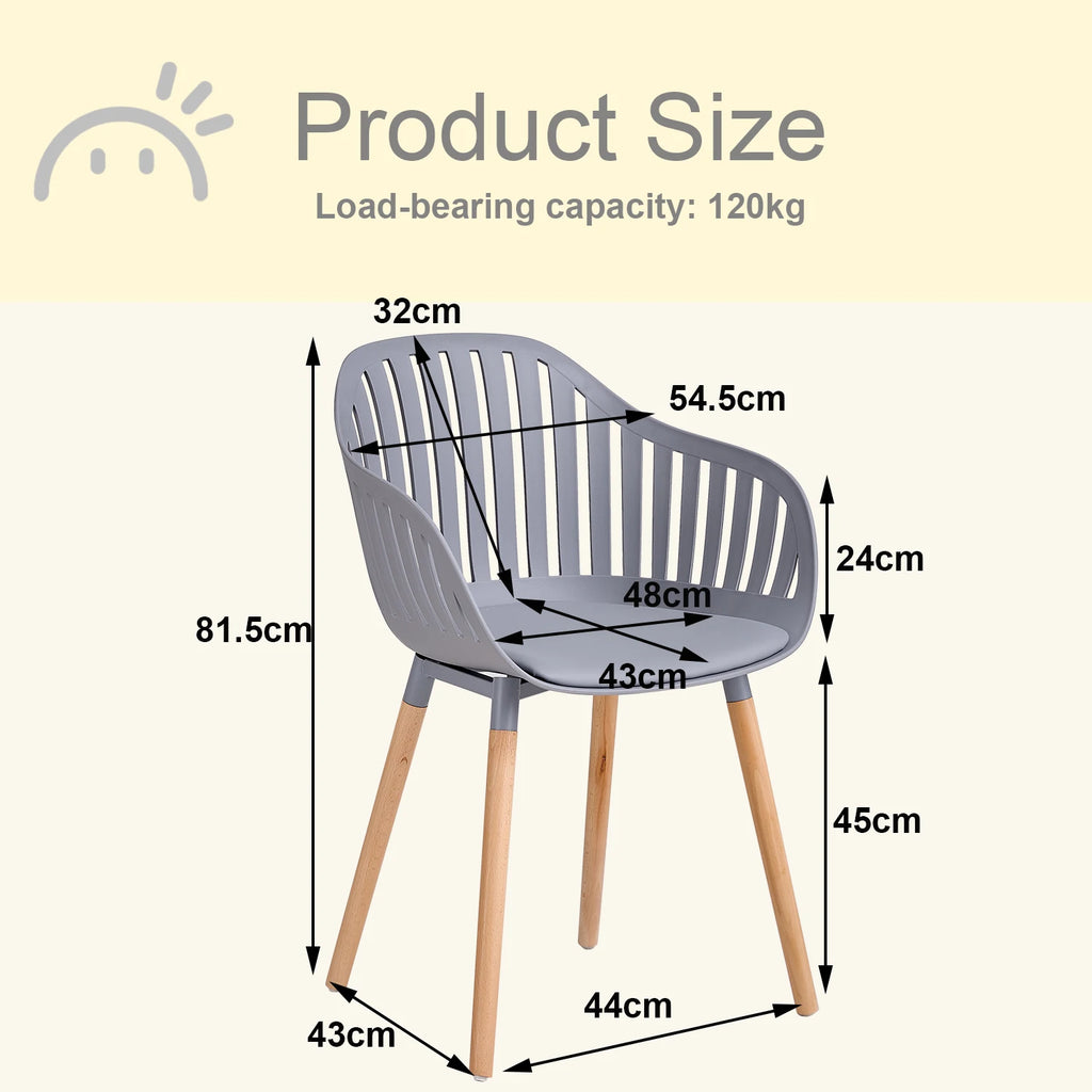 Chaise salle à manger plastique originale 4 ensembles -