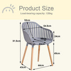 Chaise salle à manger plastique originale 4 ensembles -