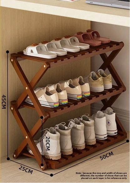 Meuble à chaussure palette artisanale - 3C 50cm-Marron