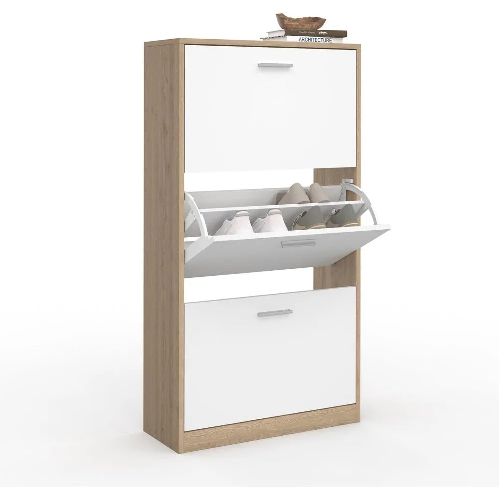 Meuble à chaussure tiroir blanc tendance et moderne -