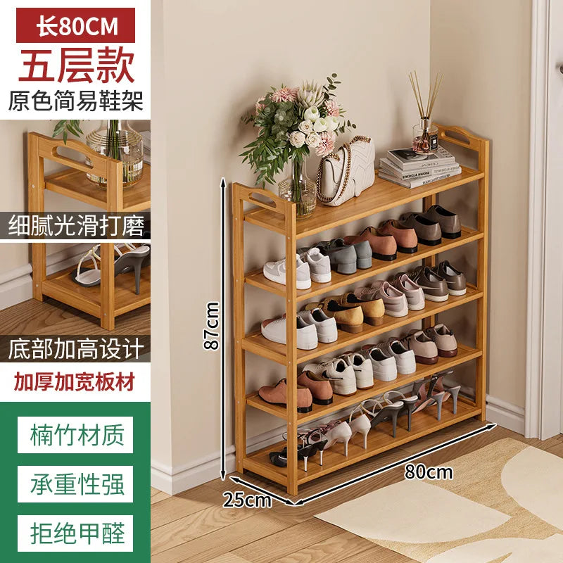 Meuble à chaussure en bois massif d'intérieur - style12