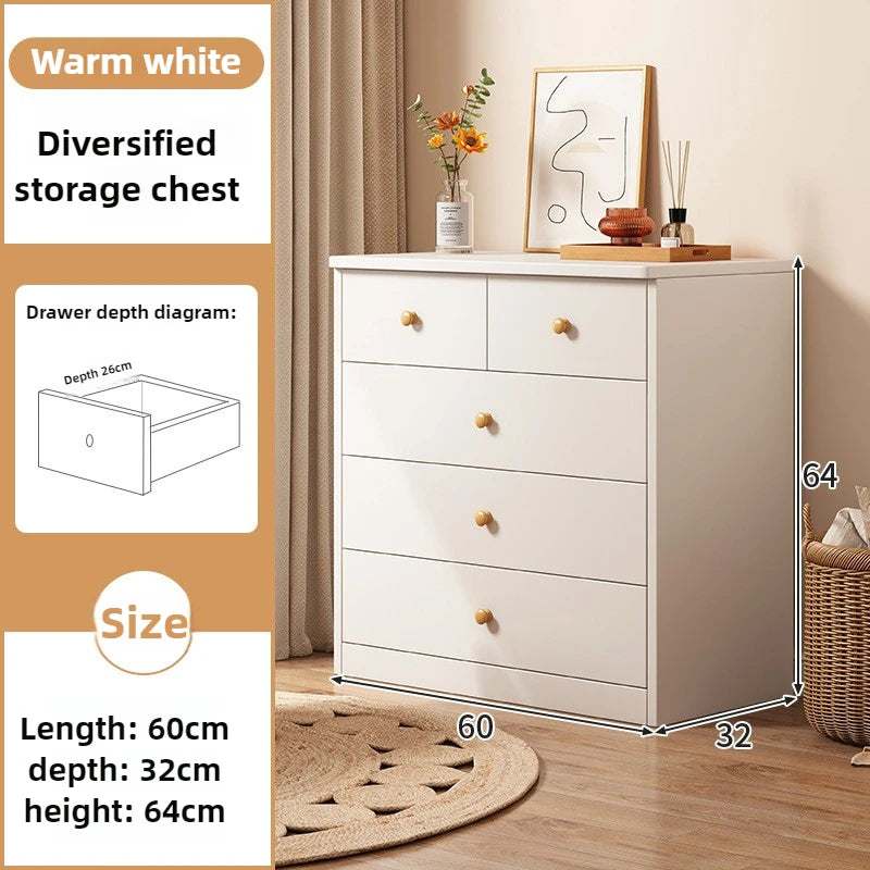 Meuble de rangement moderne antipoussière - Blanc 60x32x64