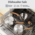 Casserole inox pas cher à couvercle -