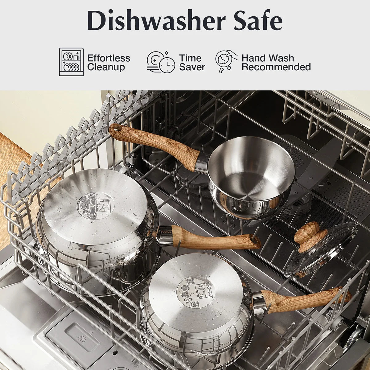 Casserole inox pas cher à couvercle -