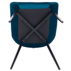 Chaise salle à manger grise en métal 2 ensembles -