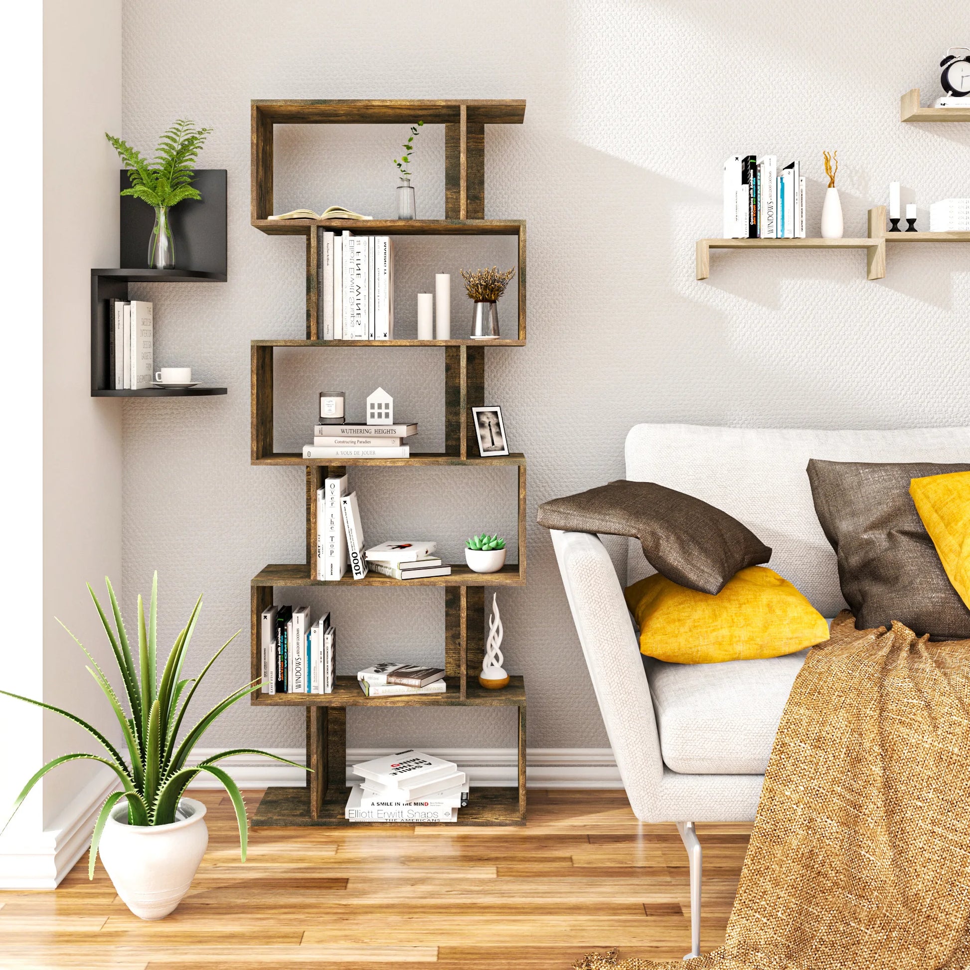 Étagère cube autoportante haute -