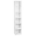 Étagère cube 6 compartiments idéale pour bureau 30x23.5x158.4cm - Blanc Étagère cube