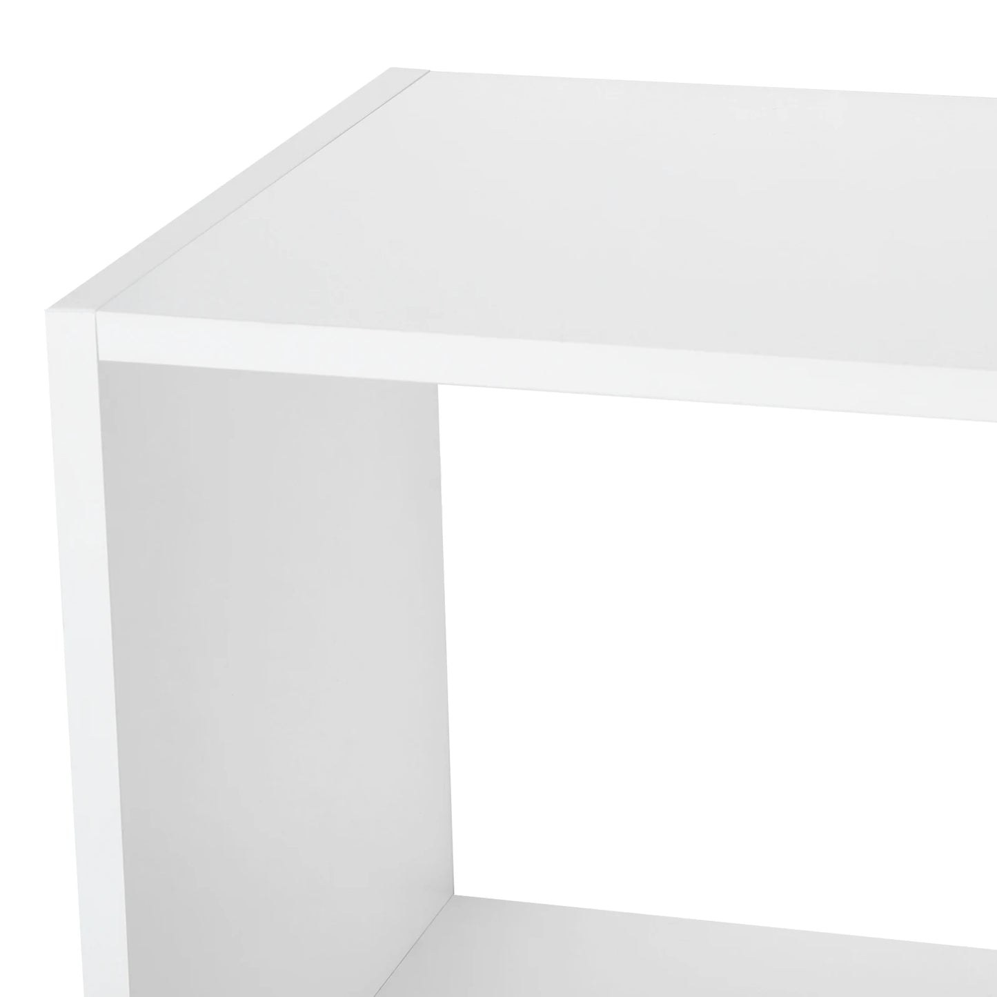 Étagère blanche murale 8 compartiments -