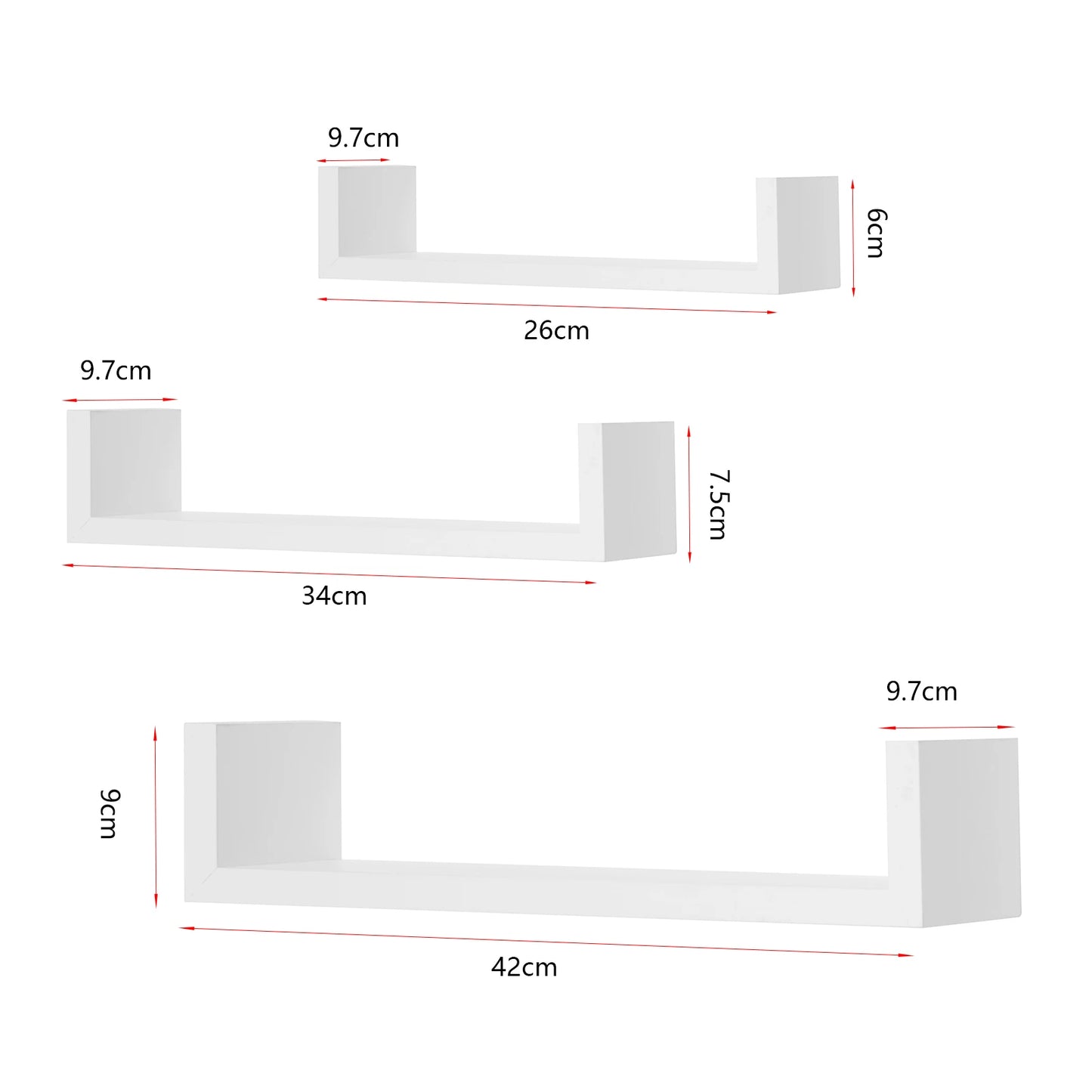 étagère murale de bureau 3PCS/Set -