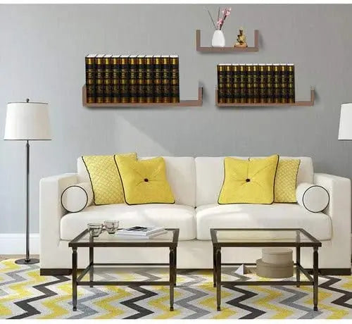 étagère murale noir 3PCs/set -