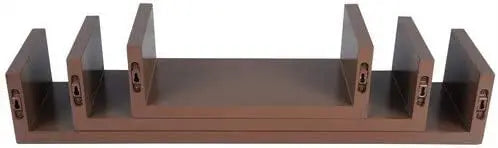 étagère murale noir 3PCs/set -