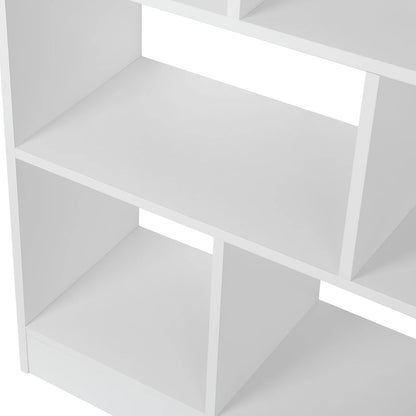 Étagère blanche murale 8 compartiments -