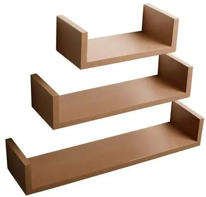 étagère murale noir 3PCs/set -