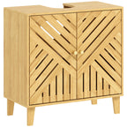 Petit meuble de rangement bas de WC 60X30X60 cm Naturel -