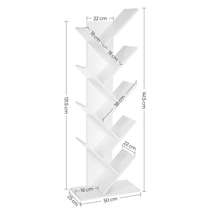 Bibliothèque Étagère Blanche à 8 niveaux - vente privée 14:29;200007763:201336342