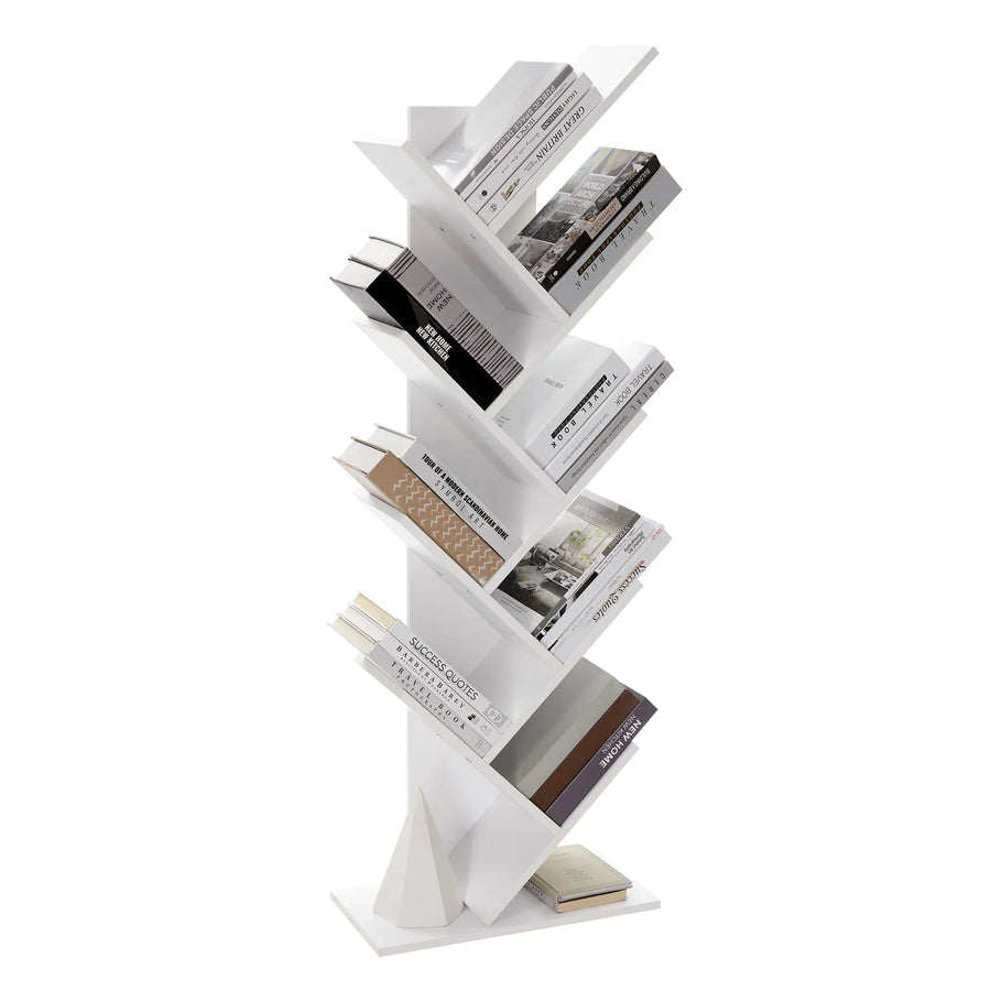 Bibliothèque Étagère Blanche à 8 niveaux