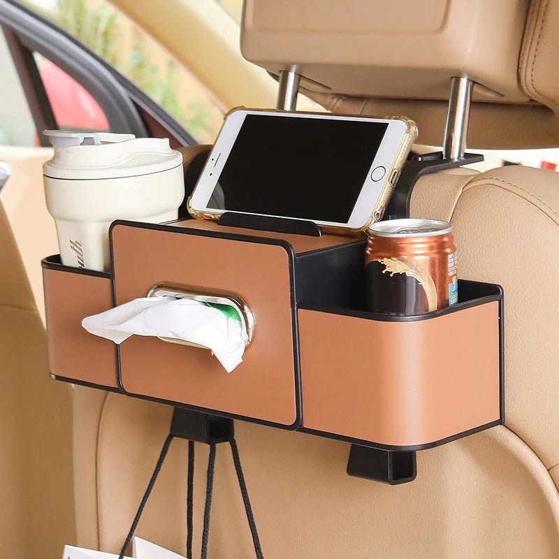Boite à mouchoir de  voiture + Rangement multifonction  BMV