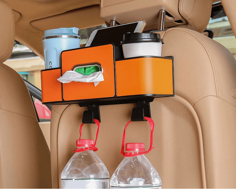 Boite à mouchoir de voiture + Rangement multifonction BMV - vente privée 200000182:193orange;5:20159480634CM