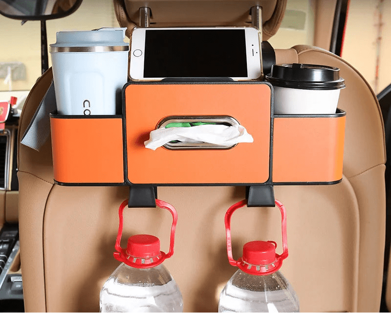 Boite à mouchoir de voiture + Rangement multifonction BMV - vente privée 200000182:193orange;5:20159480634CM