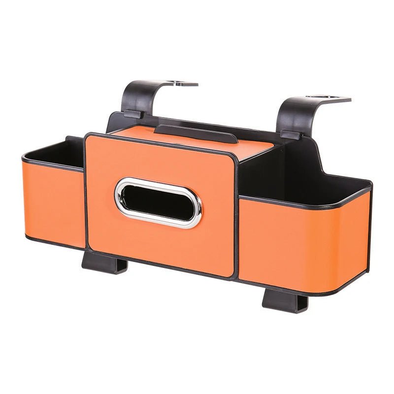 Boite à mouchoir de voiture + Rangement multifonction BMV - 200000182:193orange;5:20159480634CM
