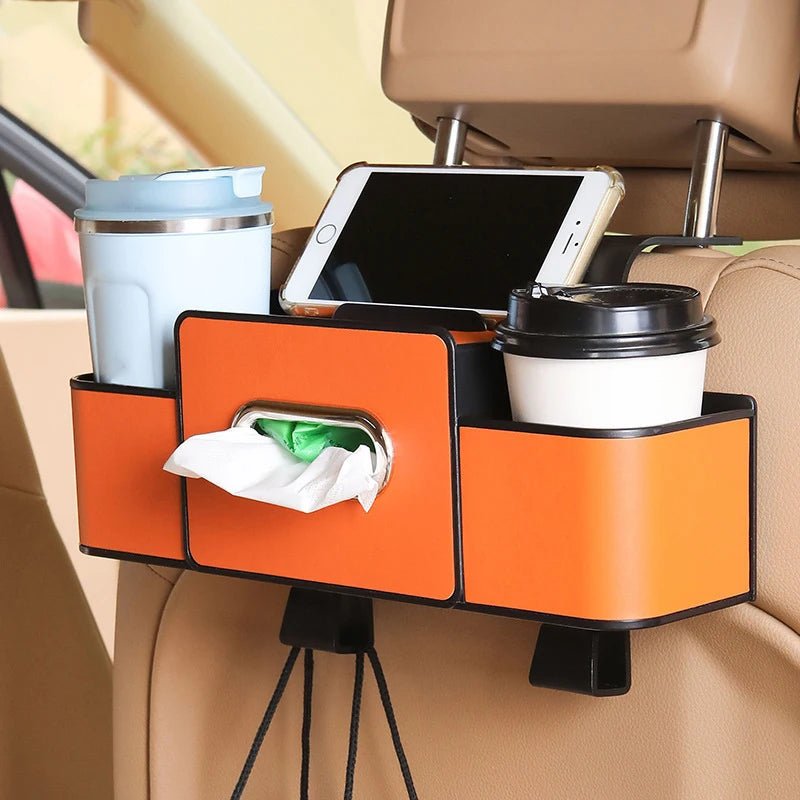 Boite à mouchoir de  voiture + Rangement multifonction  BMV