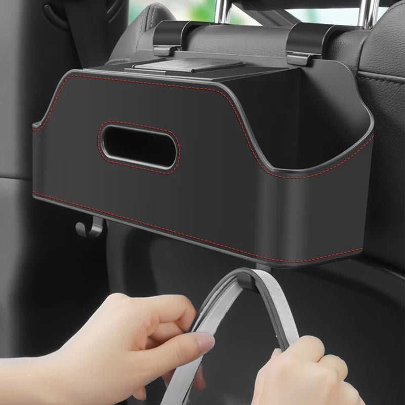 Boite à mouchoir multifonction pour siège auto