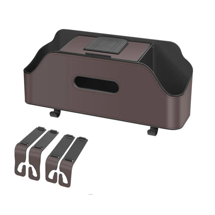 Boite à mouchoir multifonction pour siège auto - 200000182:350686Mocha brown