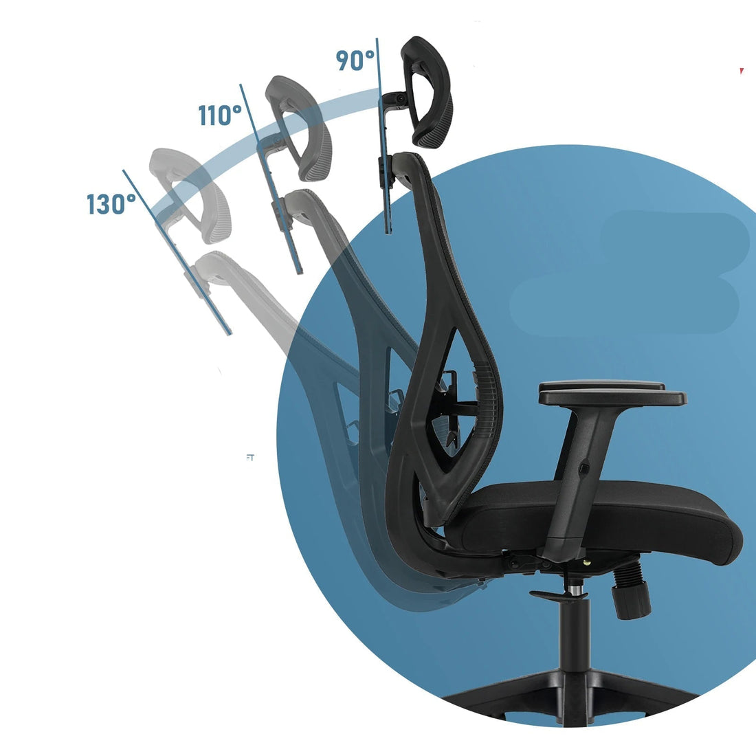 Chaise de bureau accoudoirs simples - vente privée 14:193;200007763:201336101