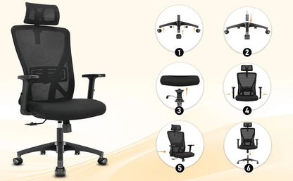 Chaise de bureau accoudoirs simples - vente privée 14:193;200007763:201336101