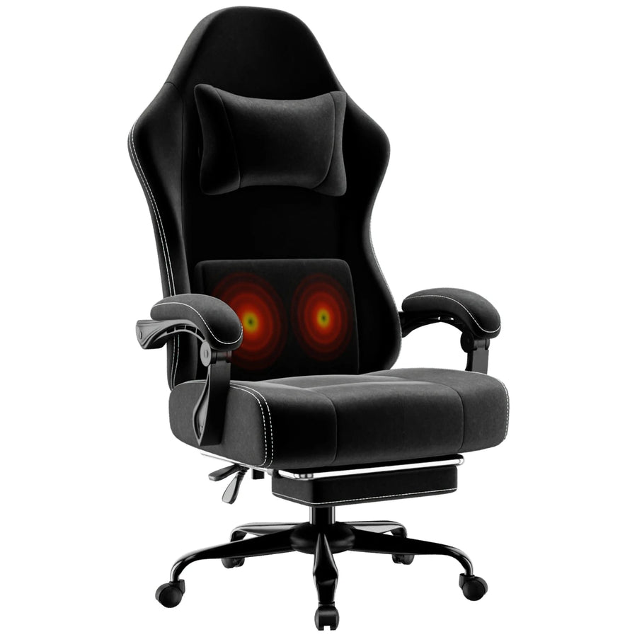 Chaise de bureau blanche ergonomique